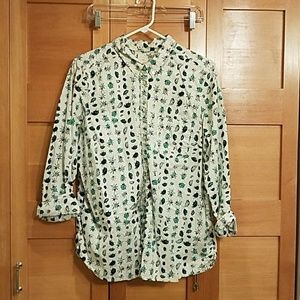 Shrunken boyfriend button down